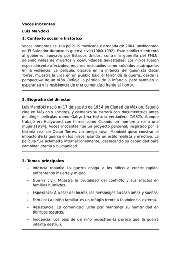 Voces inocentes - Luis Mandoki - Essential Guide