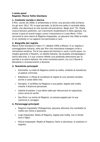 I cento passi - Essential Guide