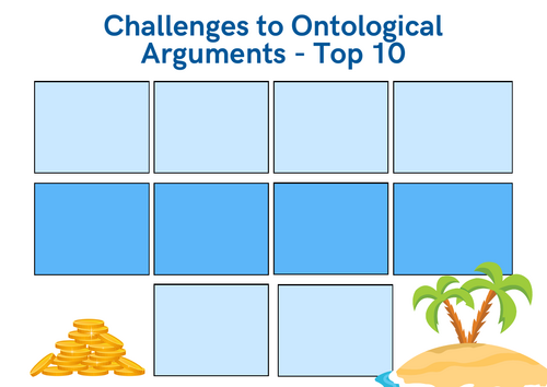 A-Level RS: Challenges to Ontological Arguments Top 10 - Eduqas Philosophy