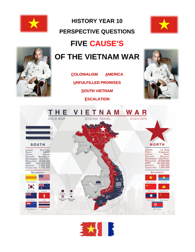 Five Causes of the VIetnam War (12 Page Workbook)