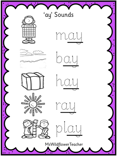 'ay' Sound Practice (Set 2 Speed Sounds RWI)