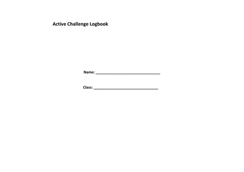 Active Challenges Logbook