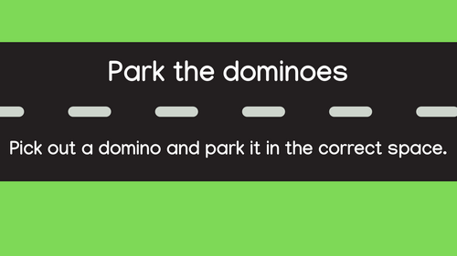 Park the dominoes