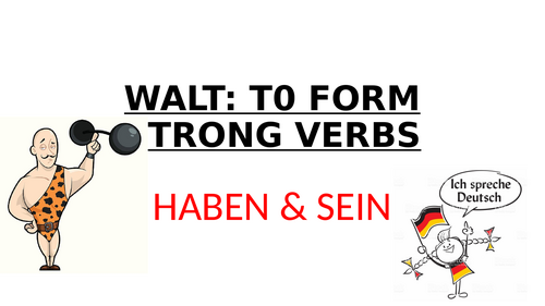 Formation of strong verbs haben and sein