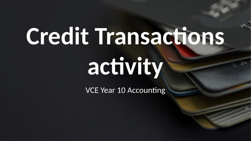 Credit transactions