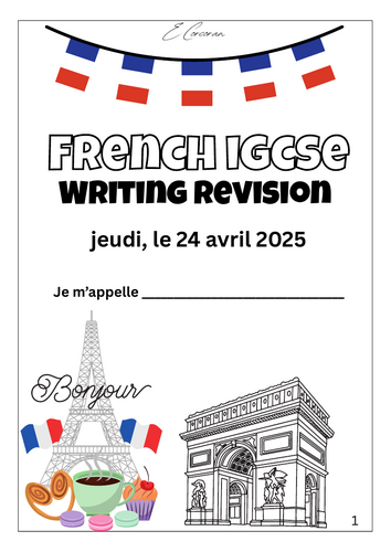 iGCSE Writing revision booklet