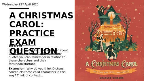 AQA Literature Paper 1: A Christmas Carol and the Presentation of Children