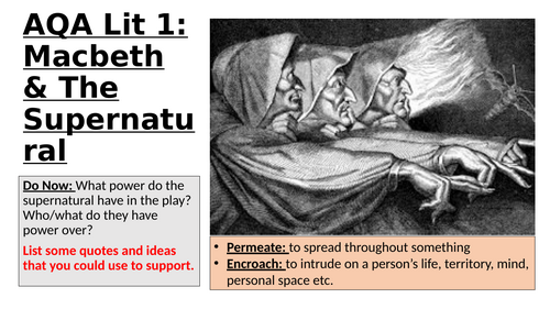 AQA Literature Paper 1: Macbeth and the Power of the Supernatural