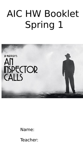 An Inspector Calls HW Quote Booklet