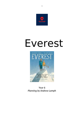 English Planning: Everest (2 pieces of writing)