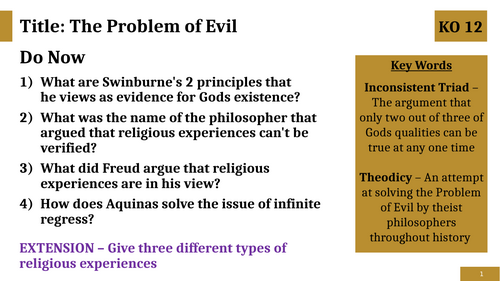 The Problem of Evil