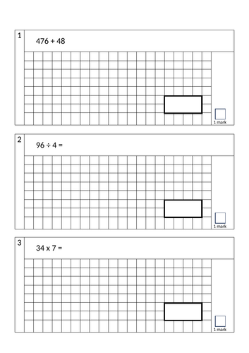 Editable KS2 Arithmetic Test