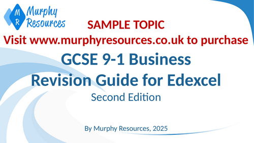 GCSE Business Revision for Edexcel (2nd Edition) SAMPLE