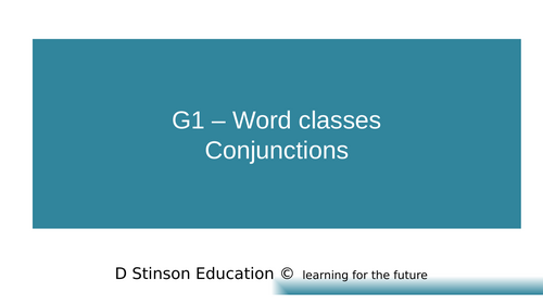 KS2 SATS revision - Grammar - conjunctions