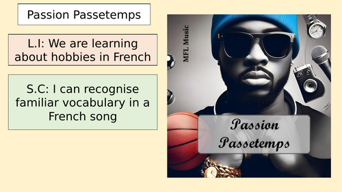 Hobbies - Song: "Passion Passetemps", Full lesson
