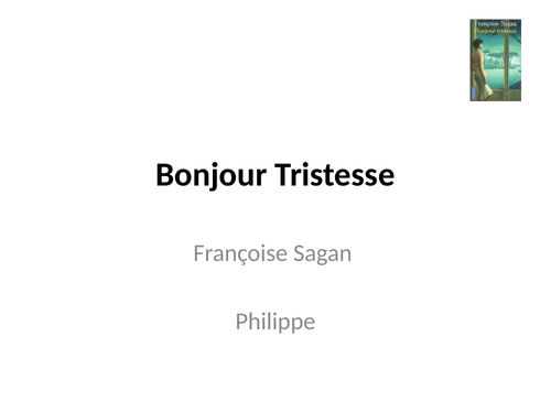 Bonjour Tristesse - Françoise Sagan - Characters - Philippe