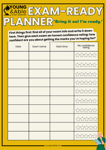 Student Exam Planner (printable)