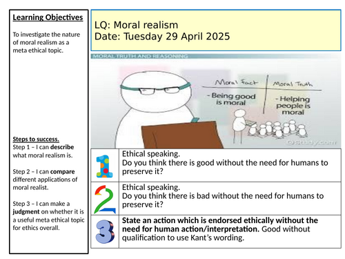 Moral realism- Meta Ethics