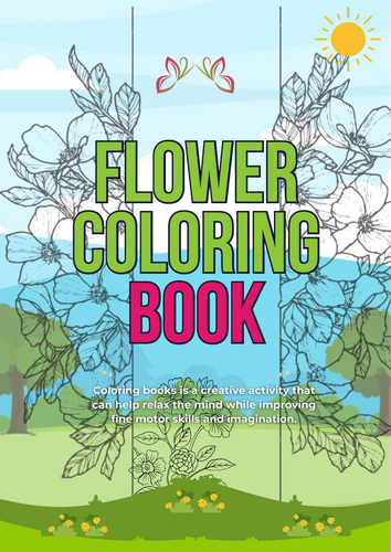 flower COLORING BOOK