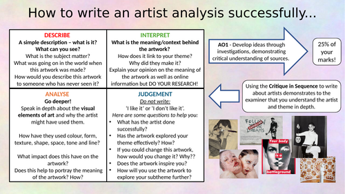 GCSE Art & Design Writing Support Pack
