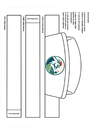 hat paper crown printable