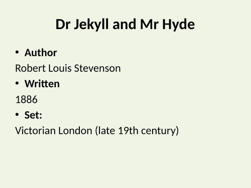 Jekyll and Hyde GCSE - 3 exam questions and revision (AQA)