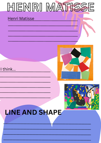 Henri Matisse research templates