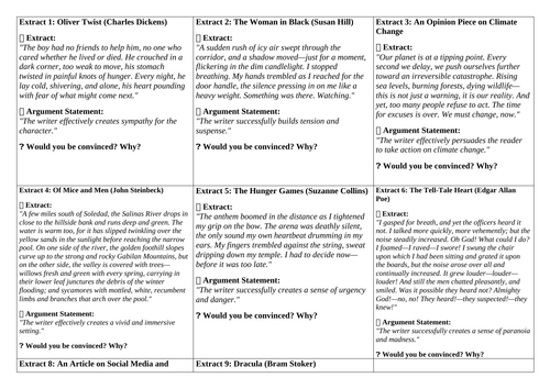 Edexcel Pearson 2.0 Paper 1 Question 6 Conversation Cards How Far Do You Agree?