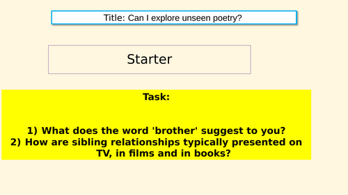 AQA GCSE Unseen poetry: a step by step guide