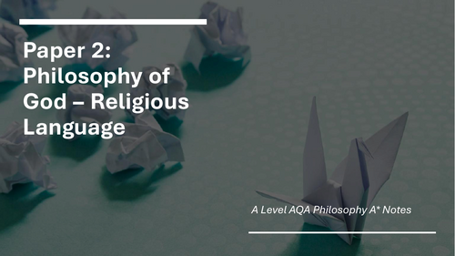AQA Metaphysics of God: Religious Language
