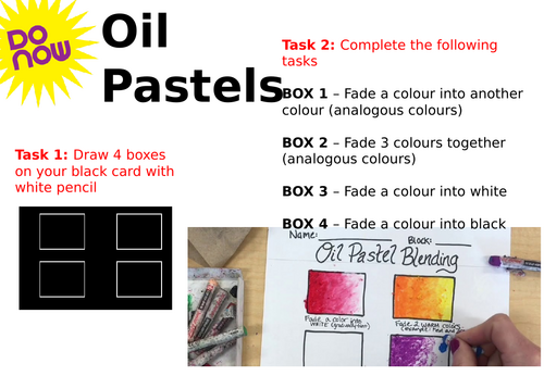 Confectionary- oil pastel drawing