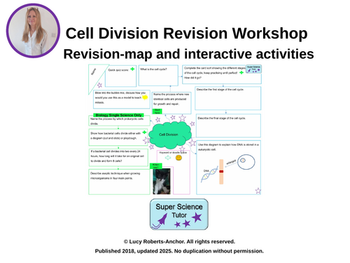 GCSE Cell Division Revision Workshop, Mitosis, Cell Cycle, DNA, Binary Fission