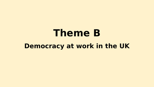 Edexcel Theme B Revision Slides