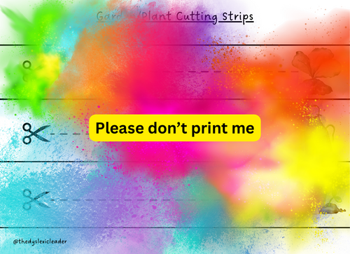 Plant Cutting Sheets