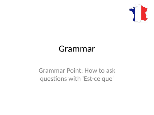 How to ask questions with "Est-ce que"