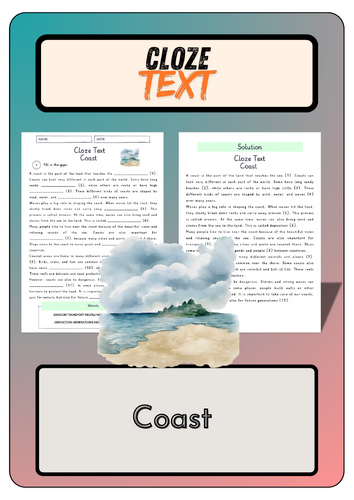 Cloze text - Coast + Solutions