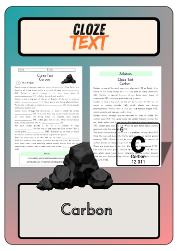Cloze text - Carbon + Solutions