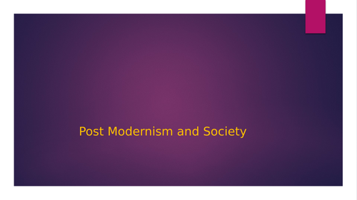 Post modernism, family ,education and religion