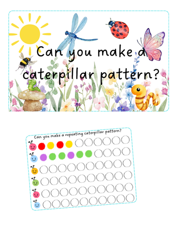 Minibeasts - Caterpillar patterns