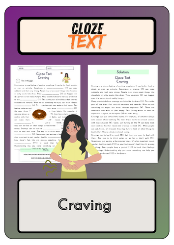 Cloze text - Craving + Solutions