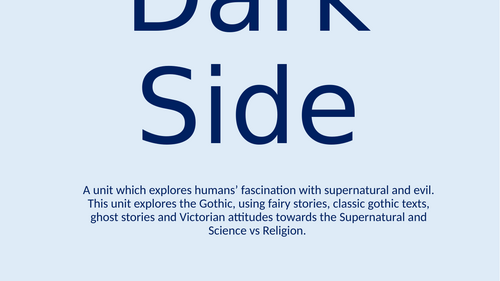 KS3 Introduction to Gothic Horror