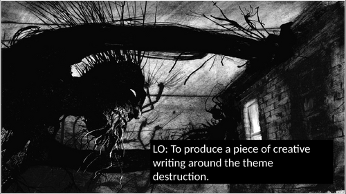 Creative writing lesson linked to A Monster Calls