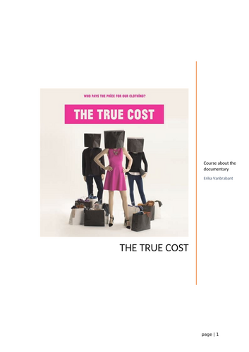 Worksheet netflix documentary The true cost