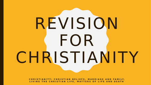 Christianity GCSE Revision Edexcel