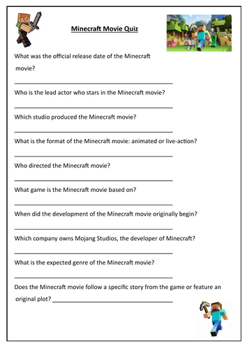 NEW Minecraft Pack for 2025 - KS 1 & 2, English and Maths