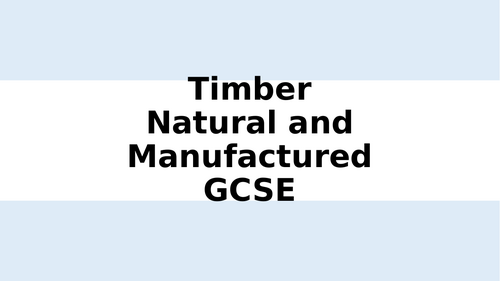GCSE Timbers Theory