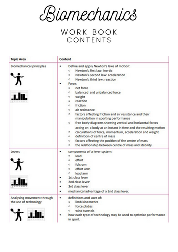 OCR- A-Level PE Biomechanics