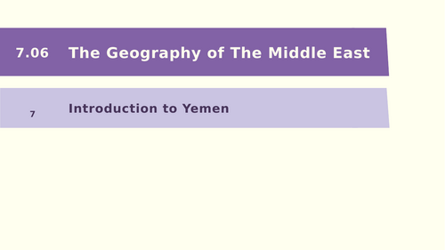 Y7 Middle East: Yemen