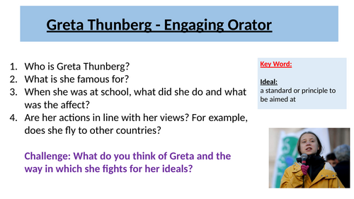Non Fiction - Greta Thunberg Language Analysis