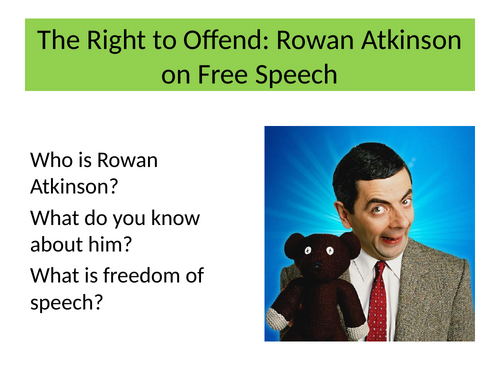 Non Fiction - Rowan Atkinson Freedom of Speech